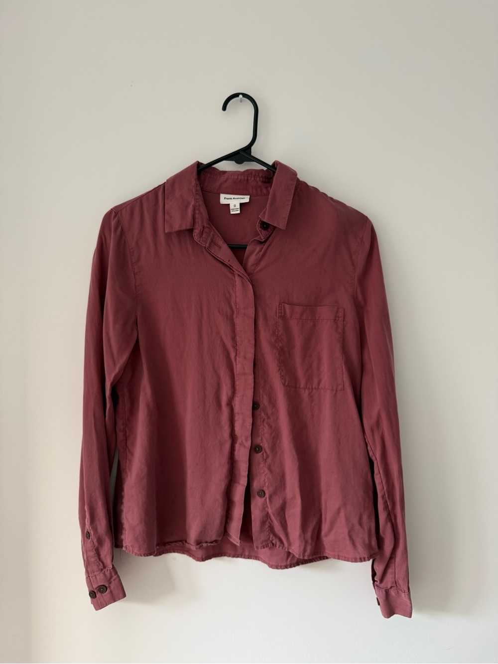 Frank & Oak Women's Blouse in Dusty Rose